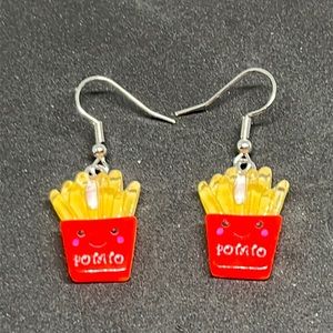 Earrings fries 🍟food‎